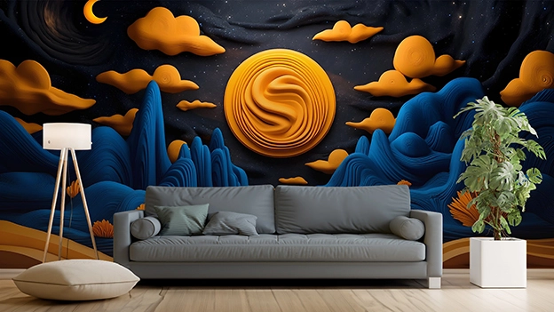  Night View 3D Wallpaper